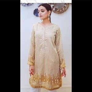 **SOLD**Cross stitch brand new luxury kurta ( tag still on)